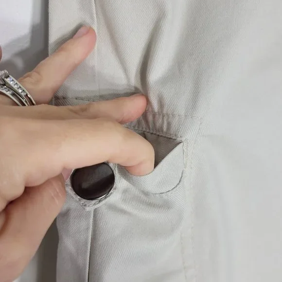 NASS Men NEW Tan 100% Cotton Casual Flat Front Cargo Shorts Pockets Zip 16 NWT - Picture 5 of 13